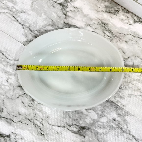 VTG Dynaware Pyr-o-rey Brown Daisy Flower Oval Casserole Dish Tray Milk Glass 12 - Picture 6 of 8